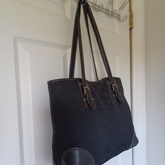 Fossil Canvas and Leather Jacquard Signature Purse - Picture 2 of 7